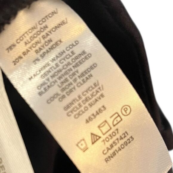 LOFT The Rivera Pant Black Dress Pants Cropped, Size 4, NWT - Picture 9 of 9